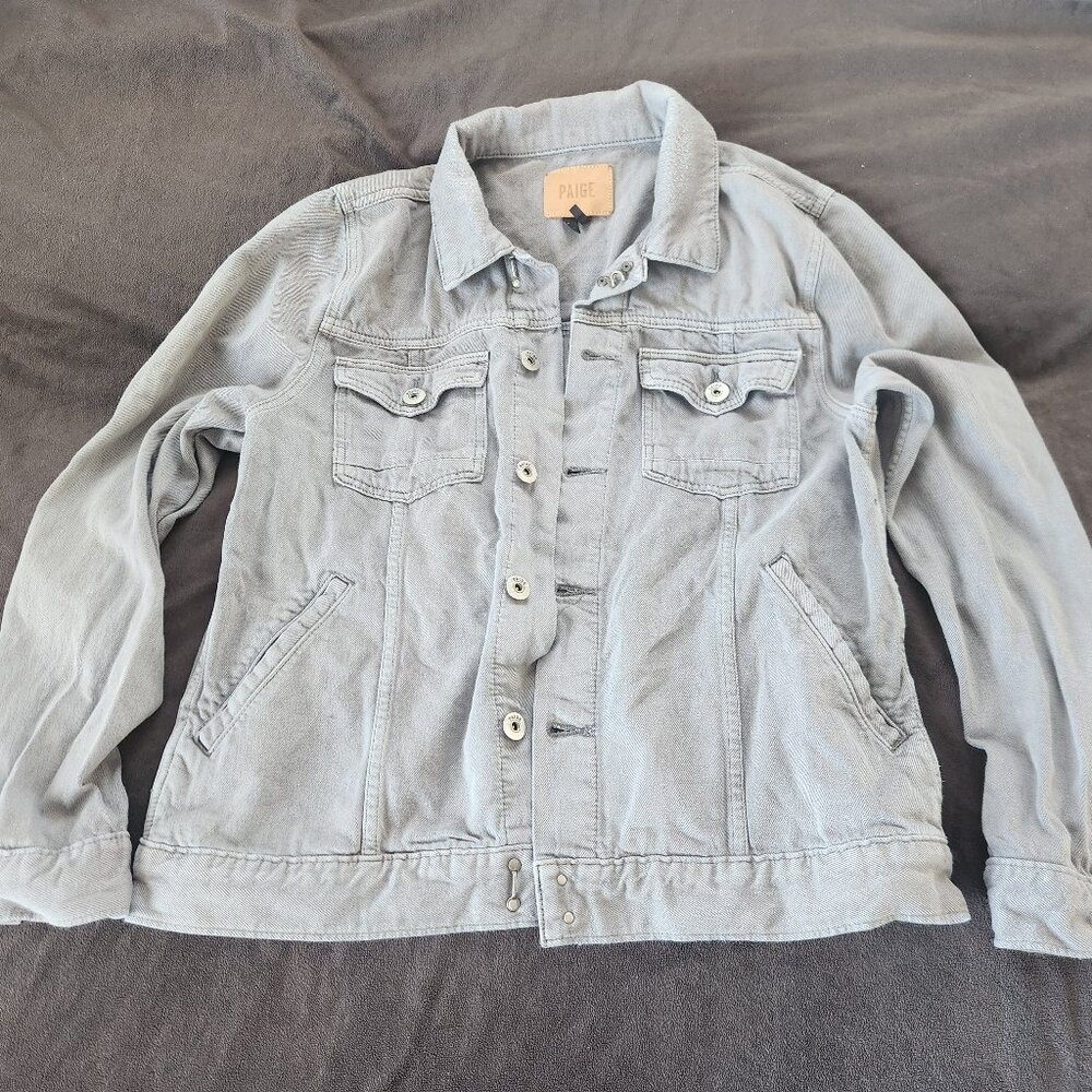 Paige gray denim jacket